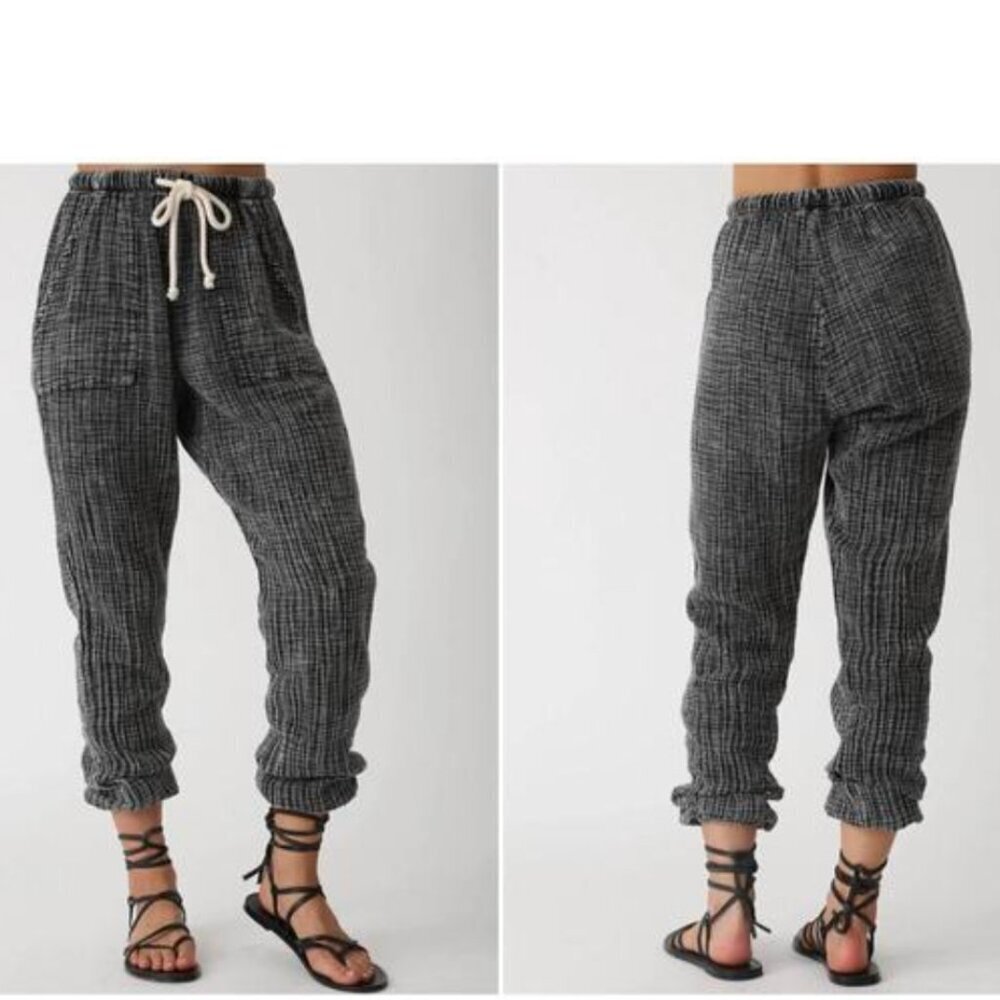ELECTRIC & ROSE Lauren Gauze Pant in Acid Onyx
